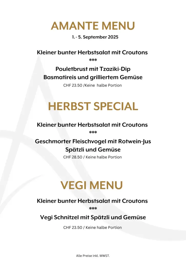 Amante Menu und Sommer Special (6)